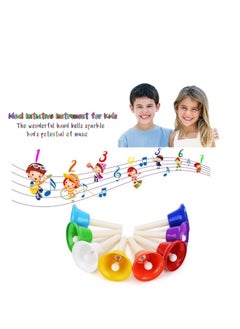 Generic Hand Bells Set, Colorful Percussion 8 Note Diatonic Metal Hand Bell Kit for Toddler, Kid, Adults, Used for Festival, Musical Teaching, Church Chorus, Wedding, Family Party (Hand Bells)  - Image 3