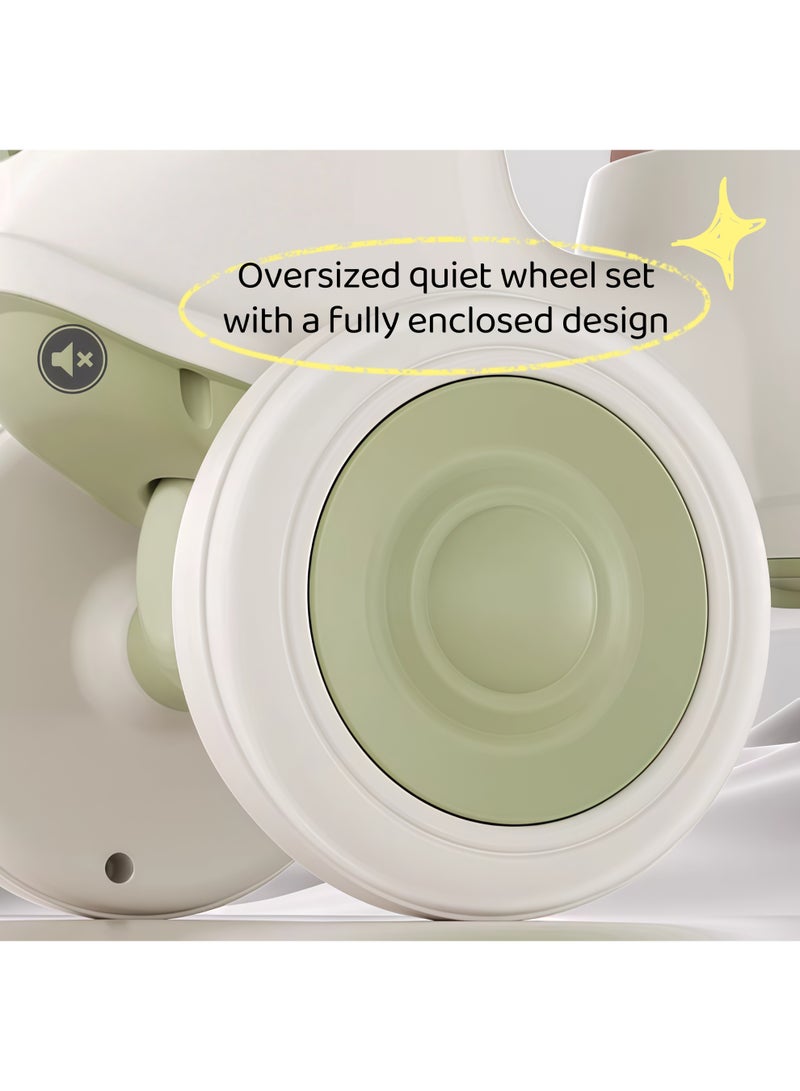 شو وو سيارة ركوب للأطفال، مشاية دفع للأطفال الصغار، سيارة ركوب تعمل بالقدم، مدرب مشي، مشاية دفع للأطفال الصغار، بدون دواسة، مع توجيه، مع أضواء وموسيقى، للأطفال من عمر سنة إلى 3 سنوات (أزرق) - Image 4