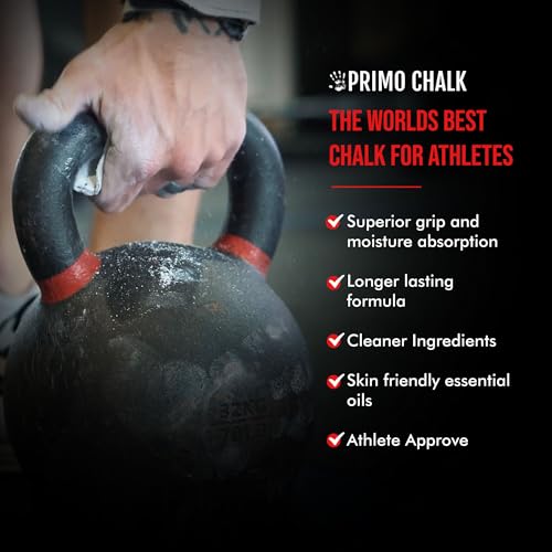 Primo Chalk 6oz. Resealable Bag: Loose Chalk for Weightlifting, Rock Climbing, & Gymnastics, Non-Toxic, Made in The USA, Chalk Ball Refill for Superior Grip - Image 3