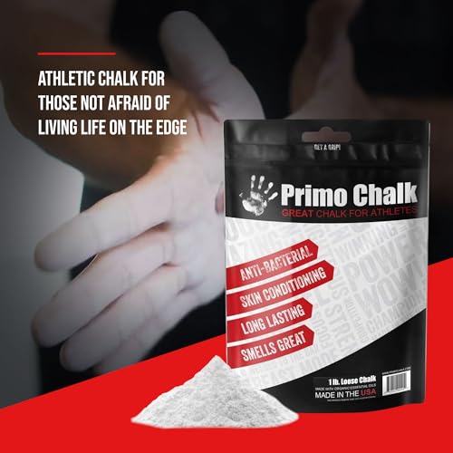 Primo Chalk 6oz. Resealable Bag: Loose Chalk for Weightlifting, Rock Climbing, & Gymnastics, Non-Toxic, Made in The USA, Chalk Ball Refill for Superior Grip - Image 2