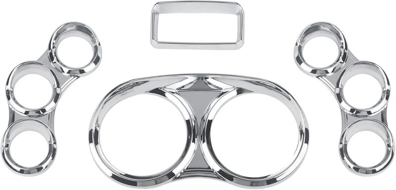 VASTAUTO Chrome Instrument Dash Cover Kit for Peterbilt 379 384 386 387 388 389 (2006-2022) - Image 1