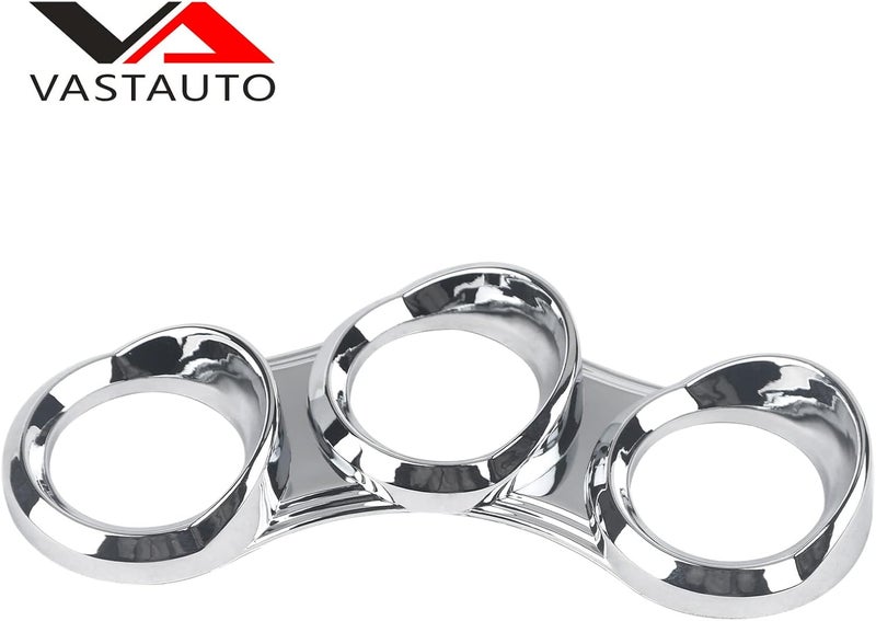 VASTAUTO Chrome Instrument Dash Cover Kit for Peterbilt 379 384 386 387 388 389 (2006-2022) - Image 4