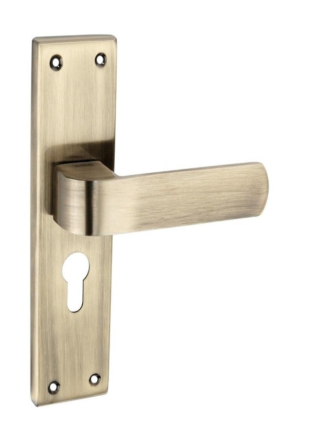 Shrida 446 Antique Finish Door Handle Set with 60mm Cylinder Lock Body - On Plate, Stainless Steel Material - Includes Ultra Keys & Installation Kit (for 30-35mm Doors) - Image 1