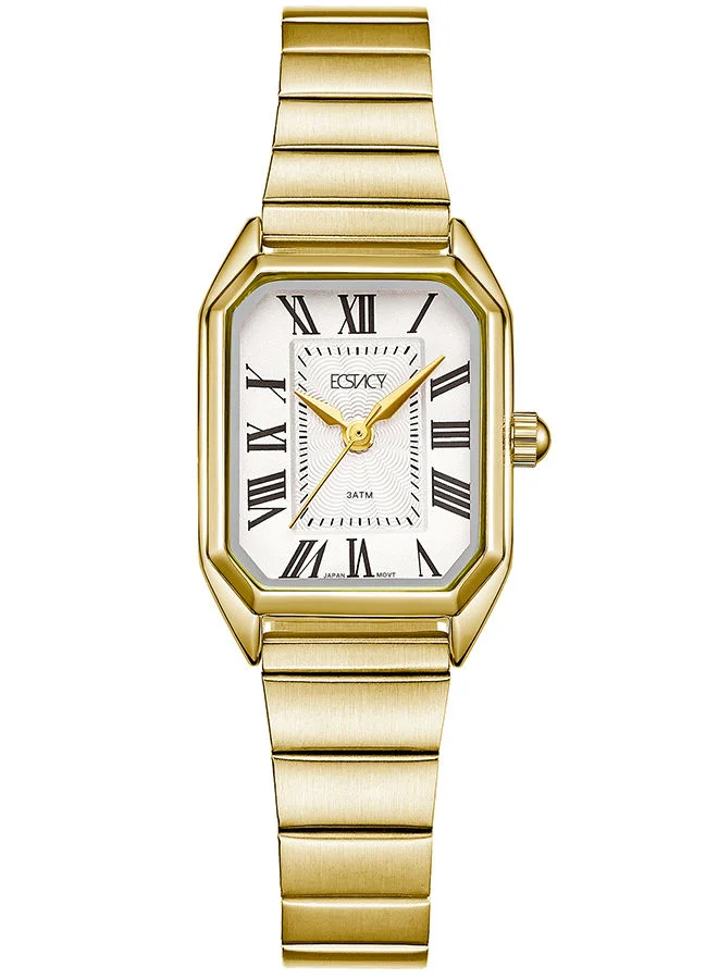 ECSTACY Women Analog Octagon Stainless Steel Wrist Watch E22506-GBGW