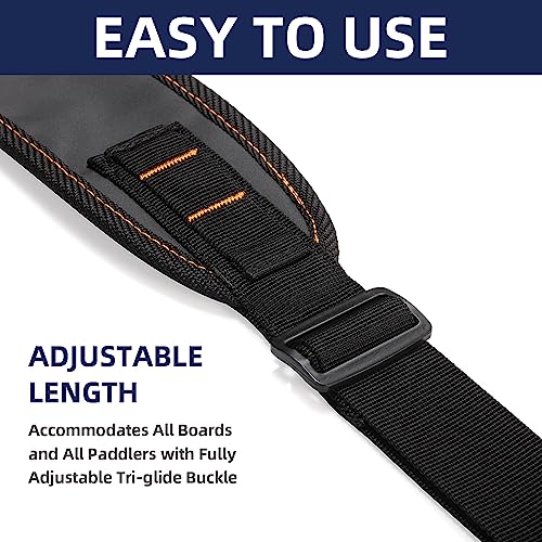 THURSO SURF SUP Shoulder Strap Adjustable Paddle Board Carry Strap Carrier with Padded Support | Heavy-Duty SUP Sling with Clips for Inflatable Paddle Board Accessories for Adults - Image 3