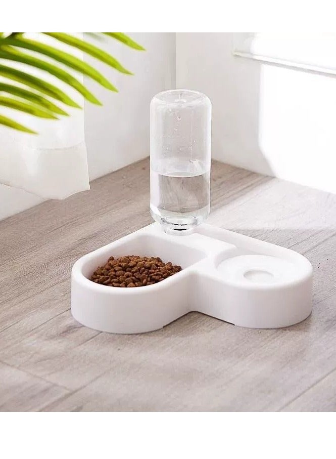 MASINGAA Cat Dog Food Dish Bowl, Pet Food Dish Bowl And Auto Gravity Pet Water Dispenser, Cat Bowl Set For Small Medium Dogs And Cats - Image 1