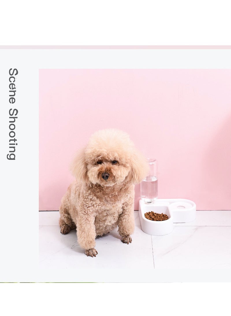 MASINGAA Cat Dog Food Dish Bowl, Pet Food Dish Bowl And Auto Gravity Pet Water Dispenser, Cat Bowl Set For Small Medium Dogs And Cats - Image 3