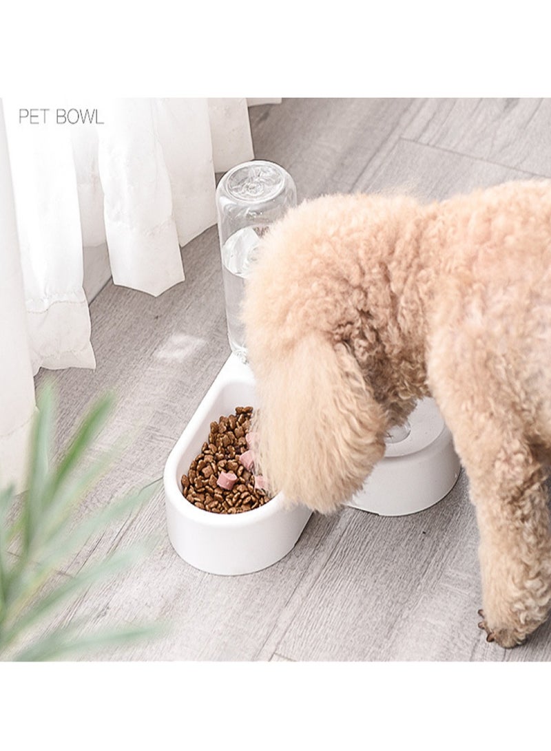 MASINGAA Cat Dog Food Dish Bowl, Pet Food Dish Bowl And Auto Gravity Pet Water Dispenser, Cat Bowl Set For Small Medium Dogs And Cats - Image 4