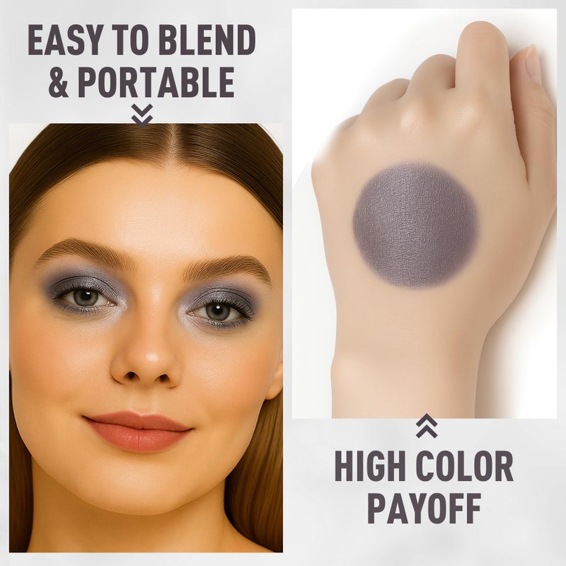 FV Cream Shimmer Eyeshadow Stickï¼ŒLong Lasting & Waterproof, Multi-Use & High Pigment Eyeshadow Makeup Stick, Smoky Grey Shimmer - Image 5