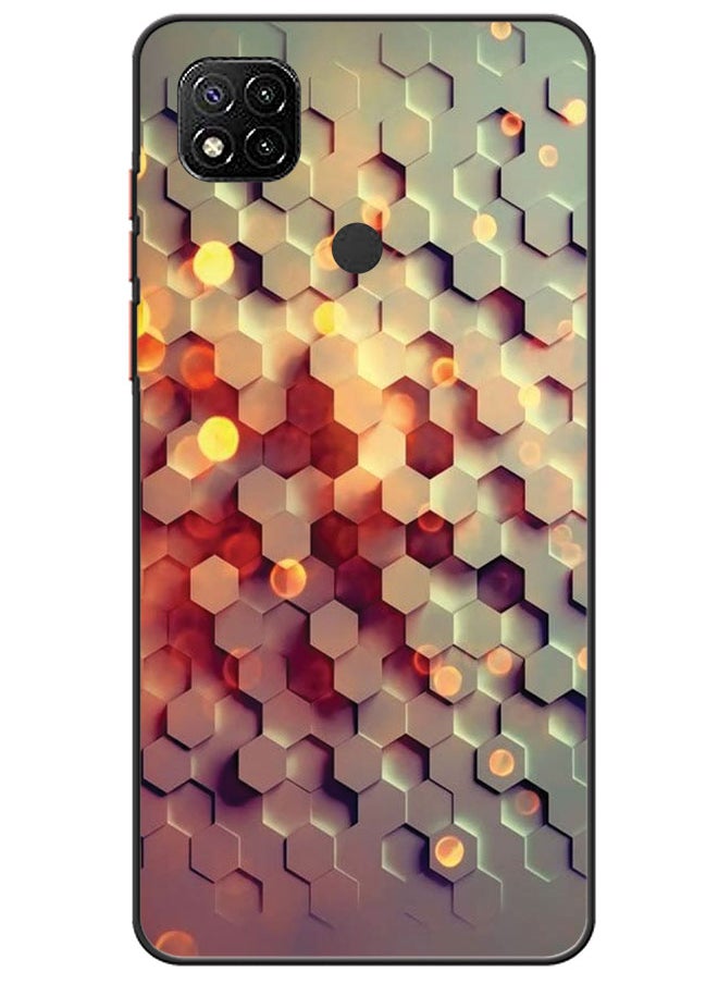 EYE CATCH Protective Case Cover For Xiaomi Redmi 9C Hexagon Pattern  - Image 1