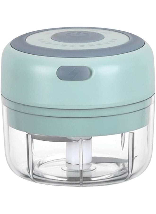 Generic - Electric Garlic Chopper,250ML USB Rechargeable Mini Garlic Mincer Chopper Food Processor for Onions Meat Pepper - Image 1