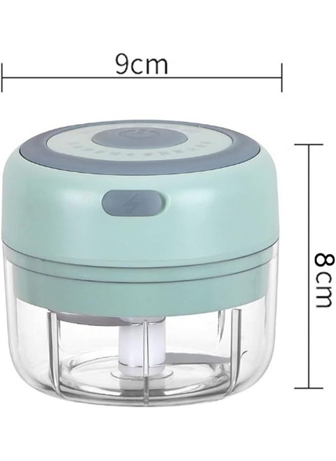 Generic - Electric Garlic Chopper,250ML USB Rechargeable Mini Garlic Mincer Chopper Food Processor for Onions Meat Pepper - Image 1