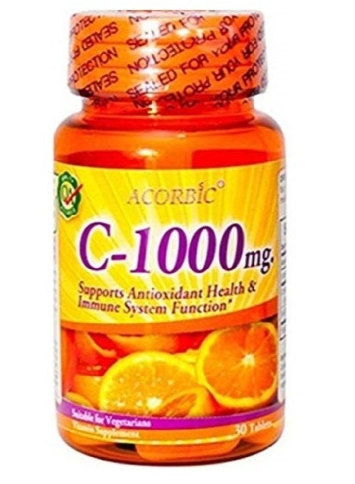 Acorbic C-1000MG, 30 Tablets - Image 1