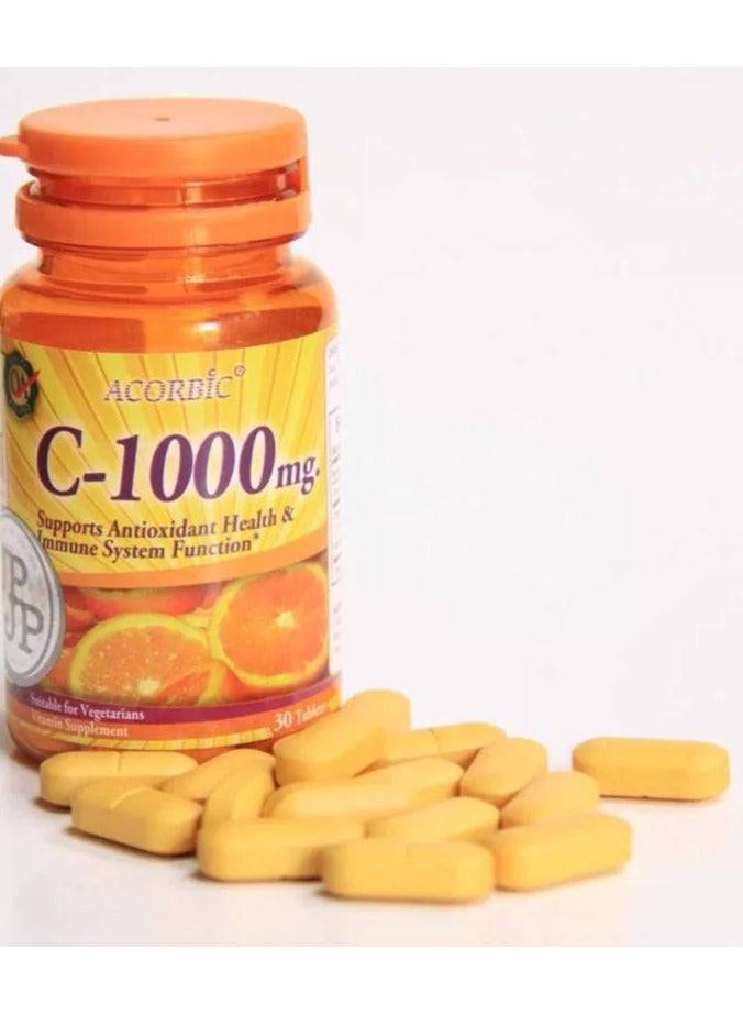 Acorbic C-1000MG, 30 Tablets - Image 2