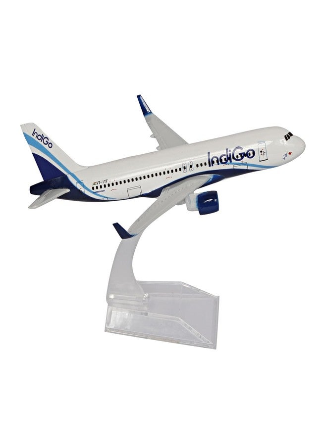 Kartique Aeroplane for Kids Die Cast Metal Model | 16 CM Scale Airplane Toy with Stand | Collectible Aircraft Replica for Aviation Lovers, Travel Enthusiasts (Indigo) - Image 3