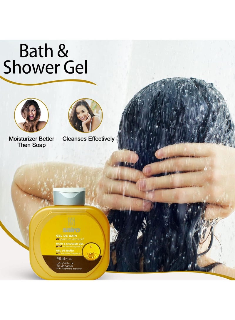 Sairo Gold Shower Gel - 750 ml  - Image 4