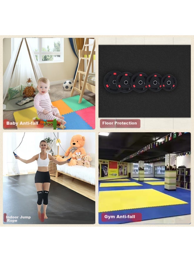 GK Mat, Soundproof Mat, Shock-Absorbing Mat, Thickened Aerobics Mat, Fitness Non-Slip Floor Mat, 1750*800*20Mm, Black And Gray - Image 5