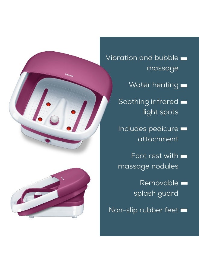 Beurer - FB 30 Foot Spa with Pedicure Vibration Massage & Temperature Control Space-Saving Design - Image 1