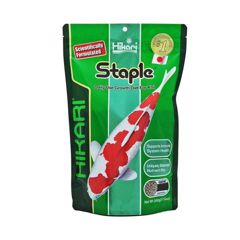 Hikari 17.6-Ounce Staple Floating Pellets for Koi and Pond Fish, Mini