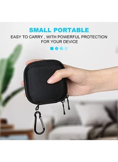 Lacdo Hard Drive Carrying Case For Crucial X6 X9 Pro X10 Pro Portable Ssd 500Gb 1Tb 2Tb 4Tb Usb 3.2 External Solid State Drive Shockproof Water Repellent Storage Travel Bag Black Plus Black  - Image 3