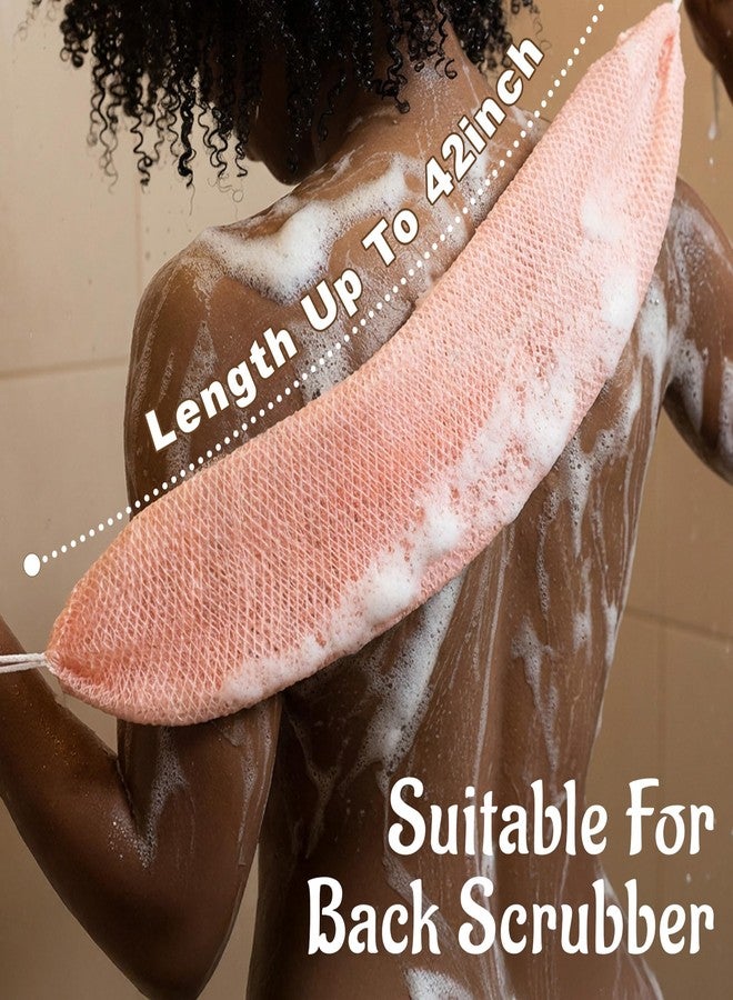 Yiclick African Net Sponge Authentic with Knots - Exfoliating Washcloth Towel, Back Scrubber for Shower Bath, Exfoliating Body Scrubber Exfoliator, African Rags Wash Cloth Loofah Lufa Sponge - Image 3