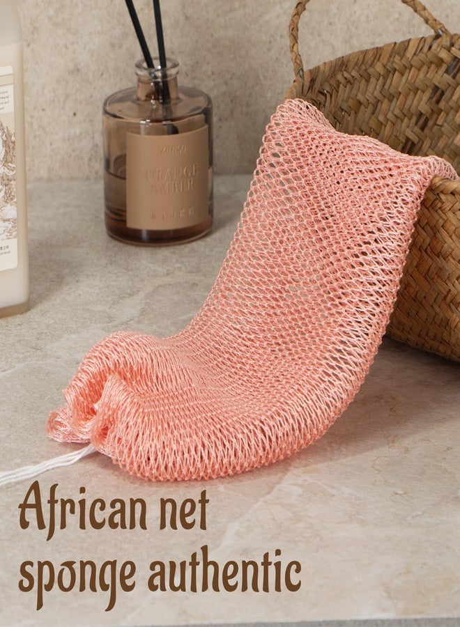 Yiclick African Net Sponge Authentic with Knots - Exfoliating Washcloth Towel, Back Scrubber for Shower Bath, Exfoliating Body Scrubber Exfoliator, African Rags Wash Cloth Loofah Lufa Sponge - Image 2