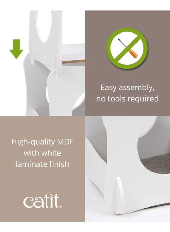 كاتيت شقة بريميوم كات فيرنتشر باللون الأبيض - Image 2