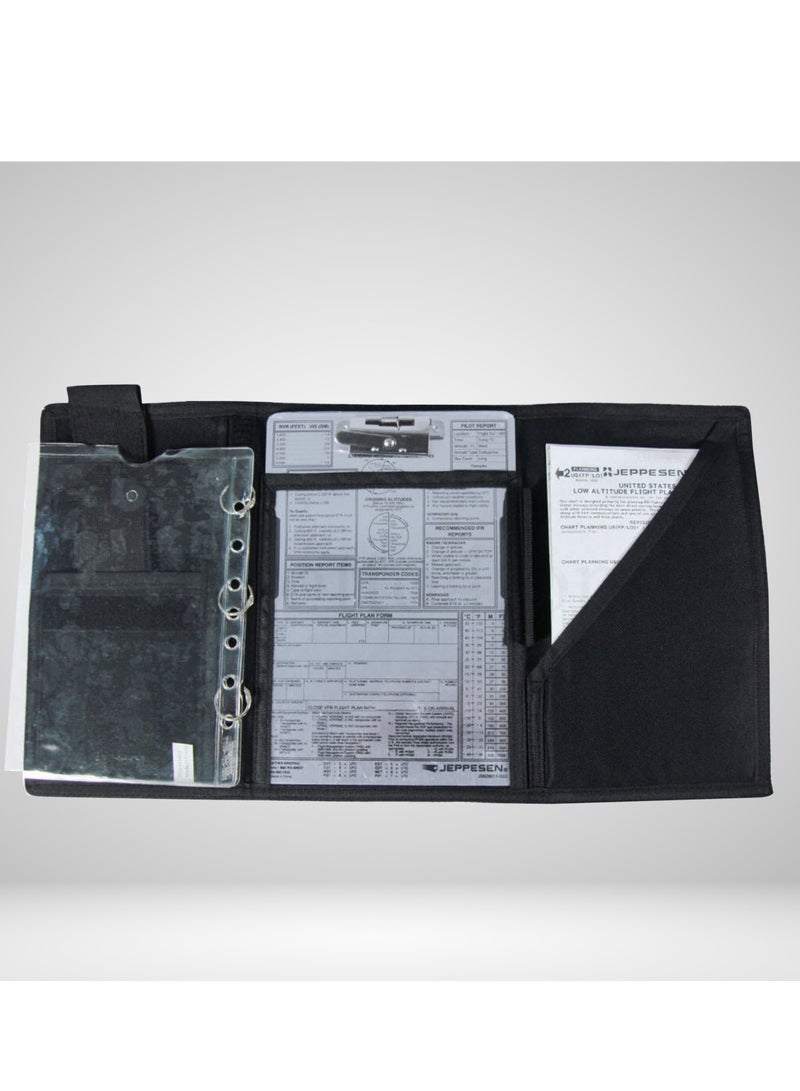 فايتر جيفتس Jeppesen IFR لوح ركبة ثلاثي الحلقات ثلاثي الطي