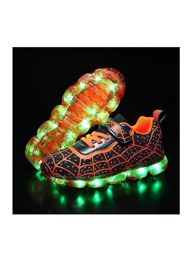 Al Aoyama Al Aoyama Kids LED Light Up Shoes, Fashion LED Sneakers USB Rechargeable Glowing Luminous Shoes for Boys Girls Toddler Child  - Image 2