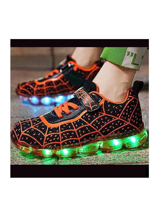 Al Aoyama Al Aoyama Kids LED Light Up Shoes, Fashion LED Sneakers USB Rechargeable Glowing Luminous Shoes for Boys Girls Toddler Child  - Image 3