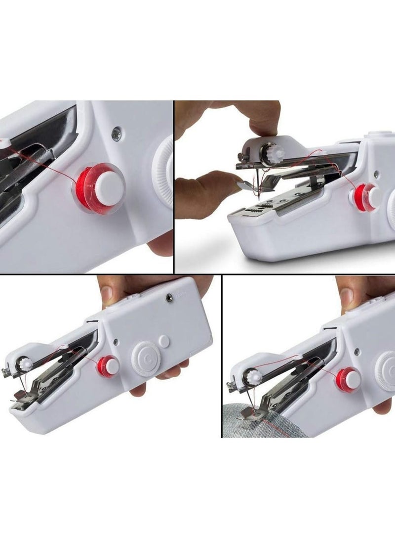 Portable Handy Stitch Sewing Machine – Mini Handheld Cordless Electric Sewing Machine for Quick Clothing Repair, Curtains & DIY Crafts – Lightweight Easy Stitching Machine for Beginners, Home Use & Travel – White Mini Sewing Machine - Image 4