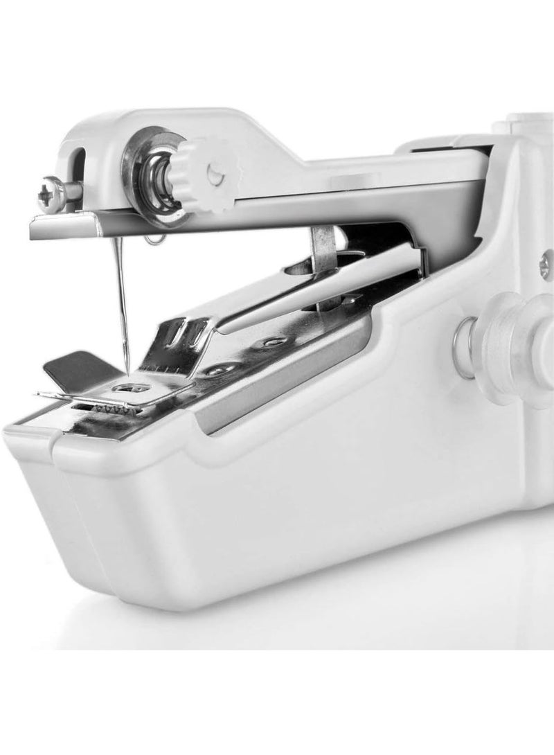 Portable Handy Stitch Sewing Machine – Mini Handheld Cordless Electric Sewing Machine for Quick Clothing Repair, Curtains & DIY Crafts – Lightweight Easy Stitching Machine for Beginners, Home Use & Travel – White Mini Sewing Machine - Image 2
