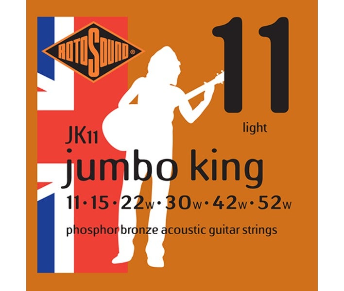 روتوساوند JK11 – طقم أوتار جيتار أكوستيك فوسفور برونز لايت - Image 1
