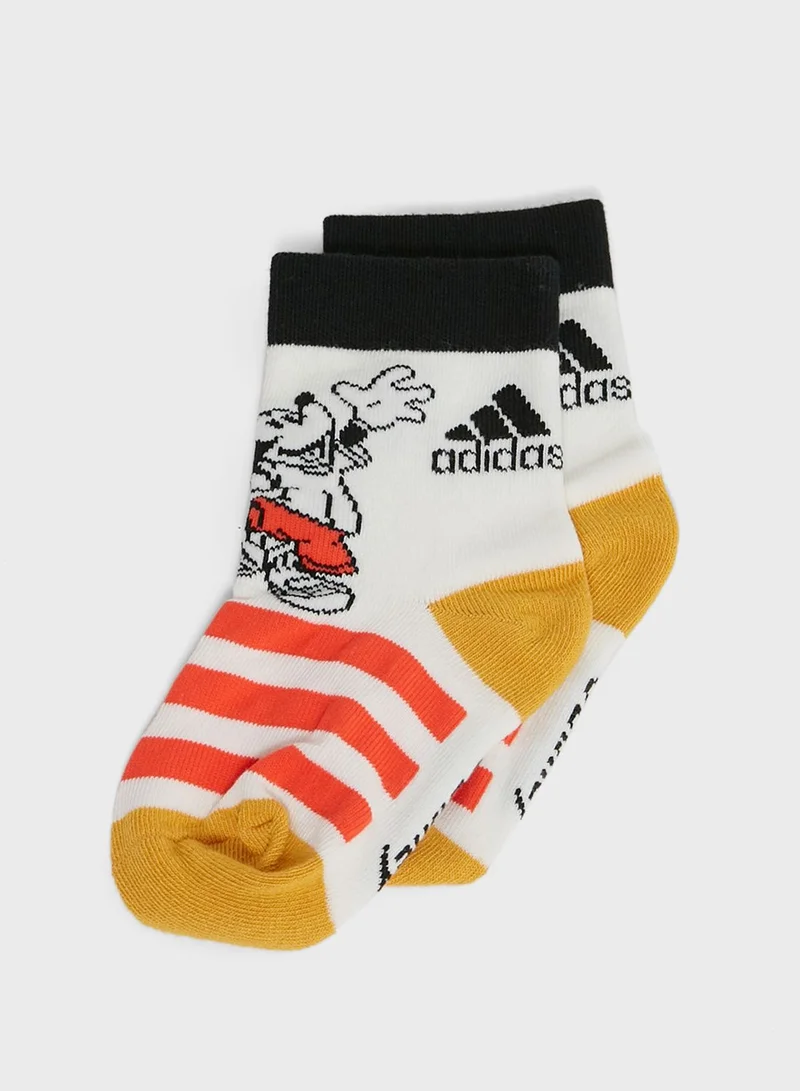 Adidas 3 Pack Disney Little Kids Mickey Mouse Socks