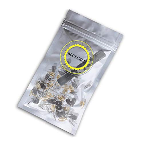 Bluecell 60pcs Metal Cross Slot Tip Screws for Belt Buckle Wallet Handbag, Screwdriver Included - Image 4