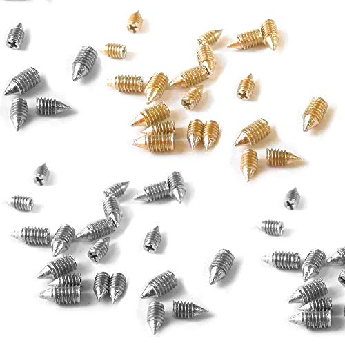 Bluecell 60pcs Metal Cross Slot Tip Screws for Belt Buckle Wallet Handbag, Screwdriver Included - Image 5