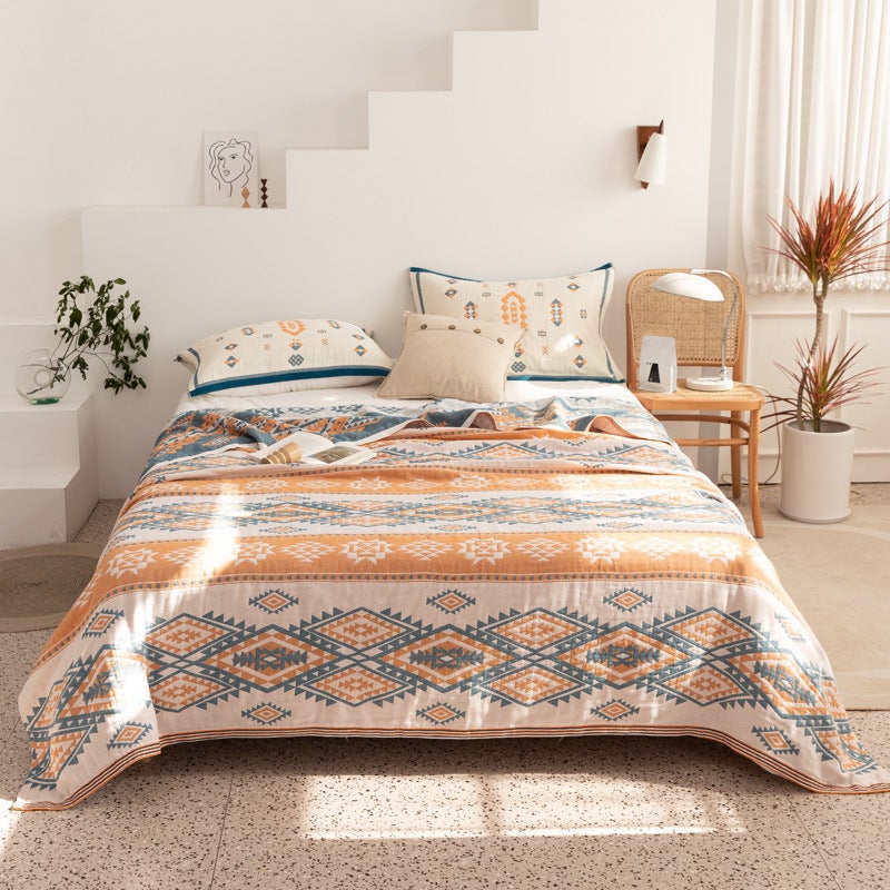 100 Cotton Gauze Single And Double Towel Cover Blanket Summer Children Nap Towel Quilt Summer Cool Quilt Air-Conditioning Quilt - Image 5
