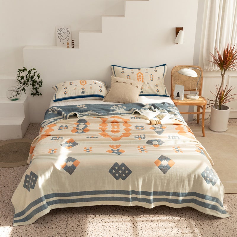 100 Cotton Gauze Single And Double Towel Cover Blanket Summer Children Nap Towel Quilt Summer Cool Quilt Air-Conditioning Quilt - Image 4