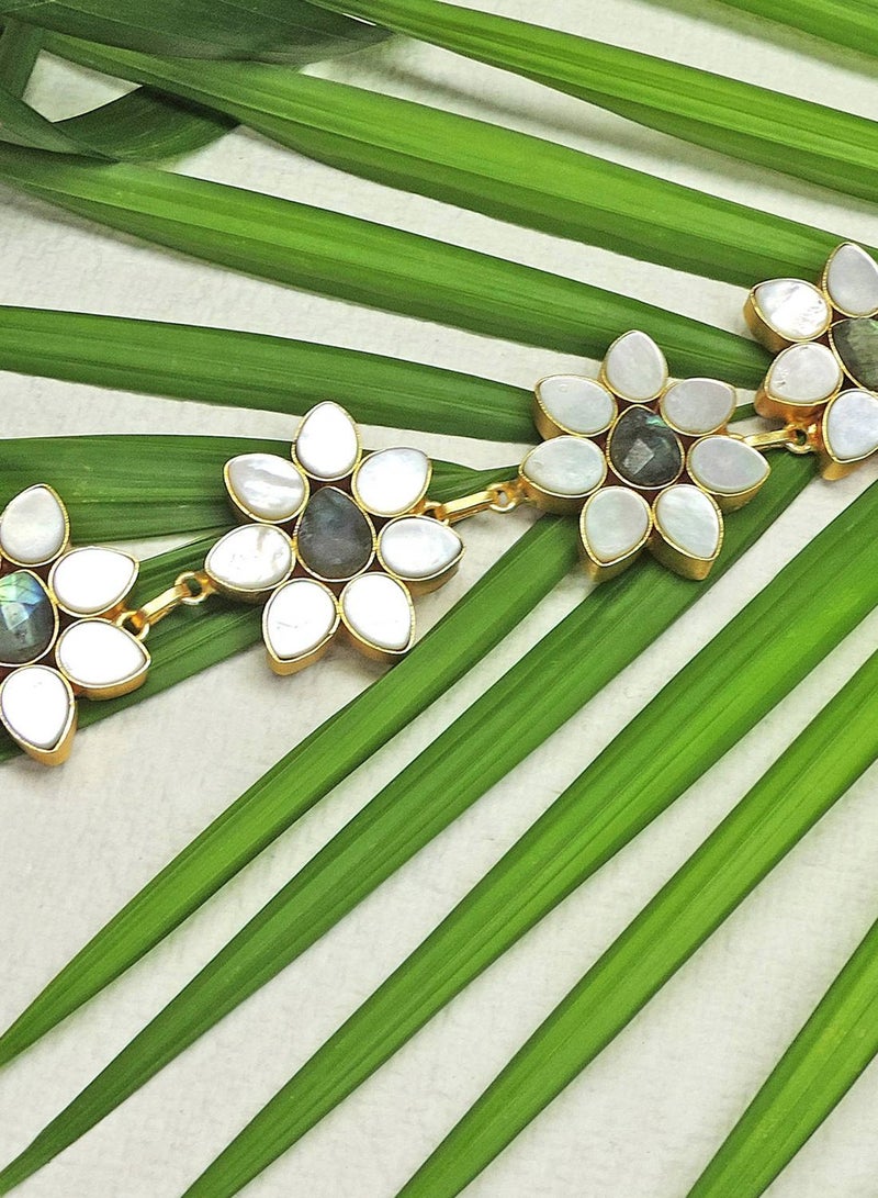 DORI Wildflower Embellished Earrings - Image 2