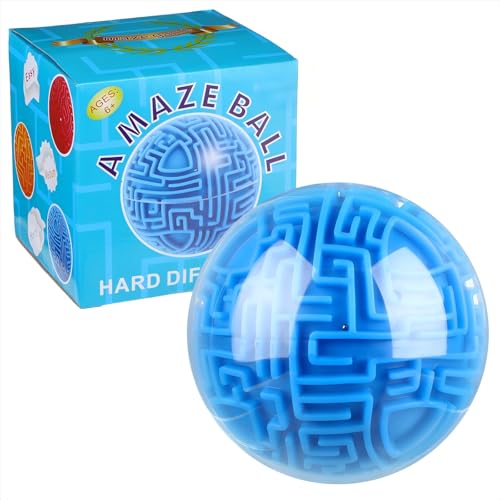Sratte Maze Ball 3D Maze Game Puzzle Toy Gifts Gravity Brain Teasers Ball for Kids Teens Adults Hard ChallengeClassic - Image 1