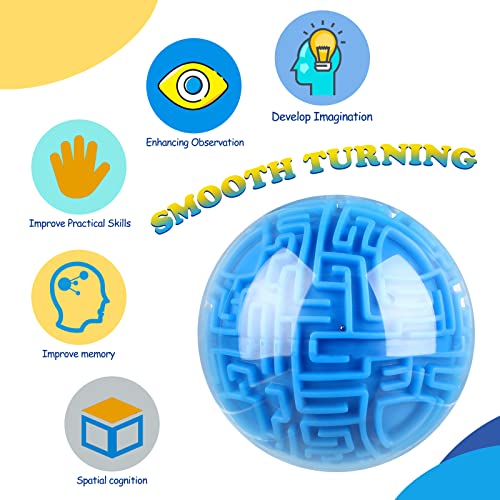 Sratte Maze Ball 3D Maze Game Puzzle Toy Gifts Gravity Brain Teasers Ball for Kids Teens Adults Hard ChallengeClassic - Image 5