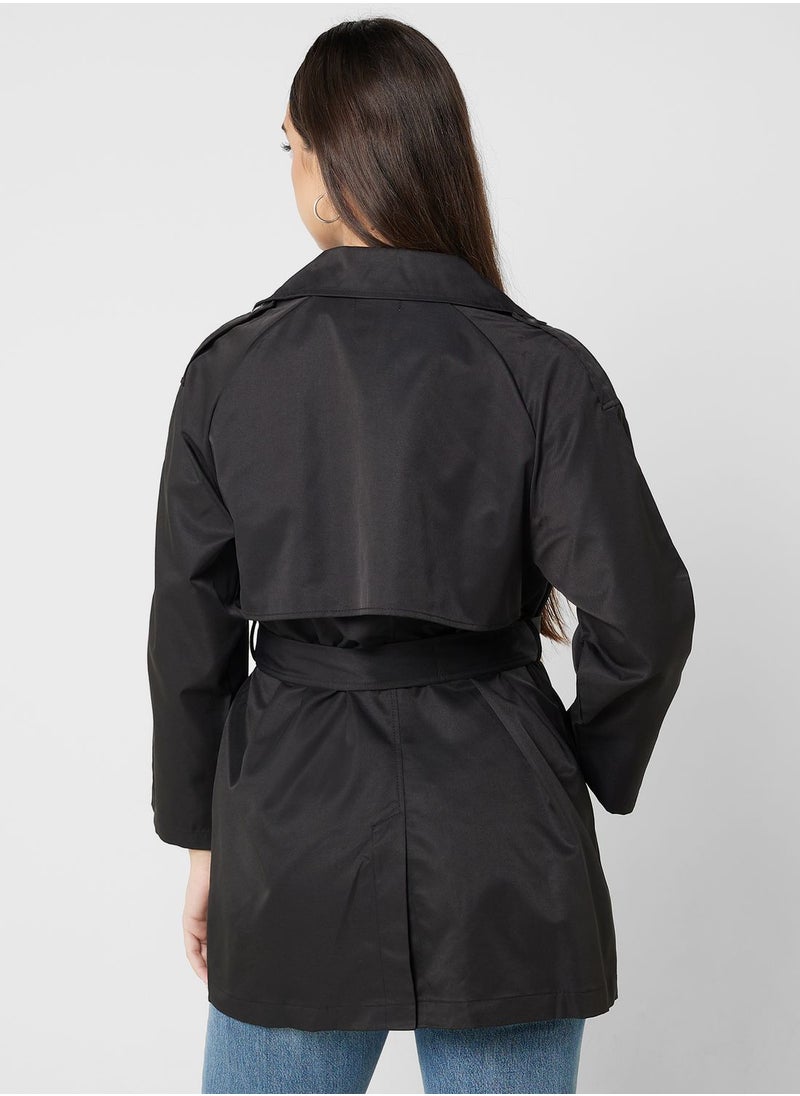 ELLA Belted Long Trench Coat  - Image 2