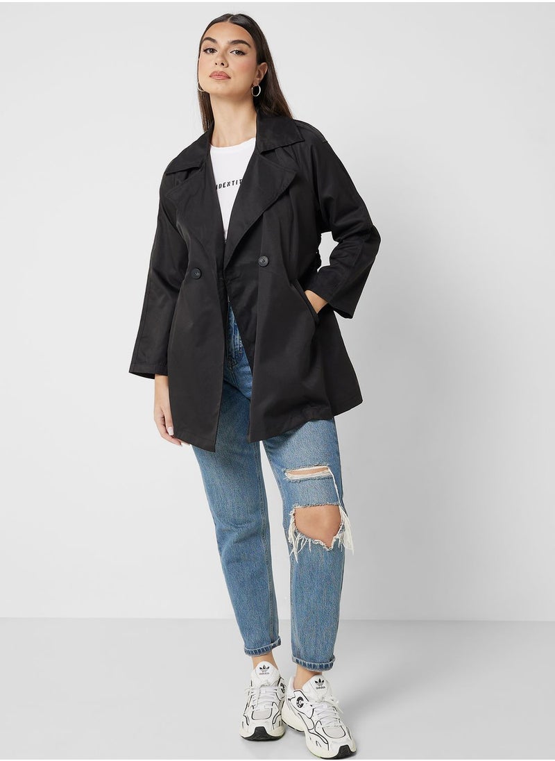 ELLA Belted Long Trench Coat  - Image 4