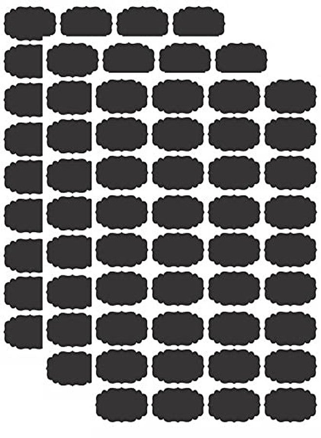 DreamKraft Waterproof Chalkboard Label Stickers for Storage Organizer Stickers Reusable Storage Labels Waterproof Labels for Jars Organizing (Standard, Black, 108 Piece) - Image 3