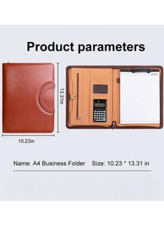 Y&D A4 Portable Loose Leaf Folder Multifunctional Folder File Folder Storage Hard Board With Calculator And Note Paper  - Image 2