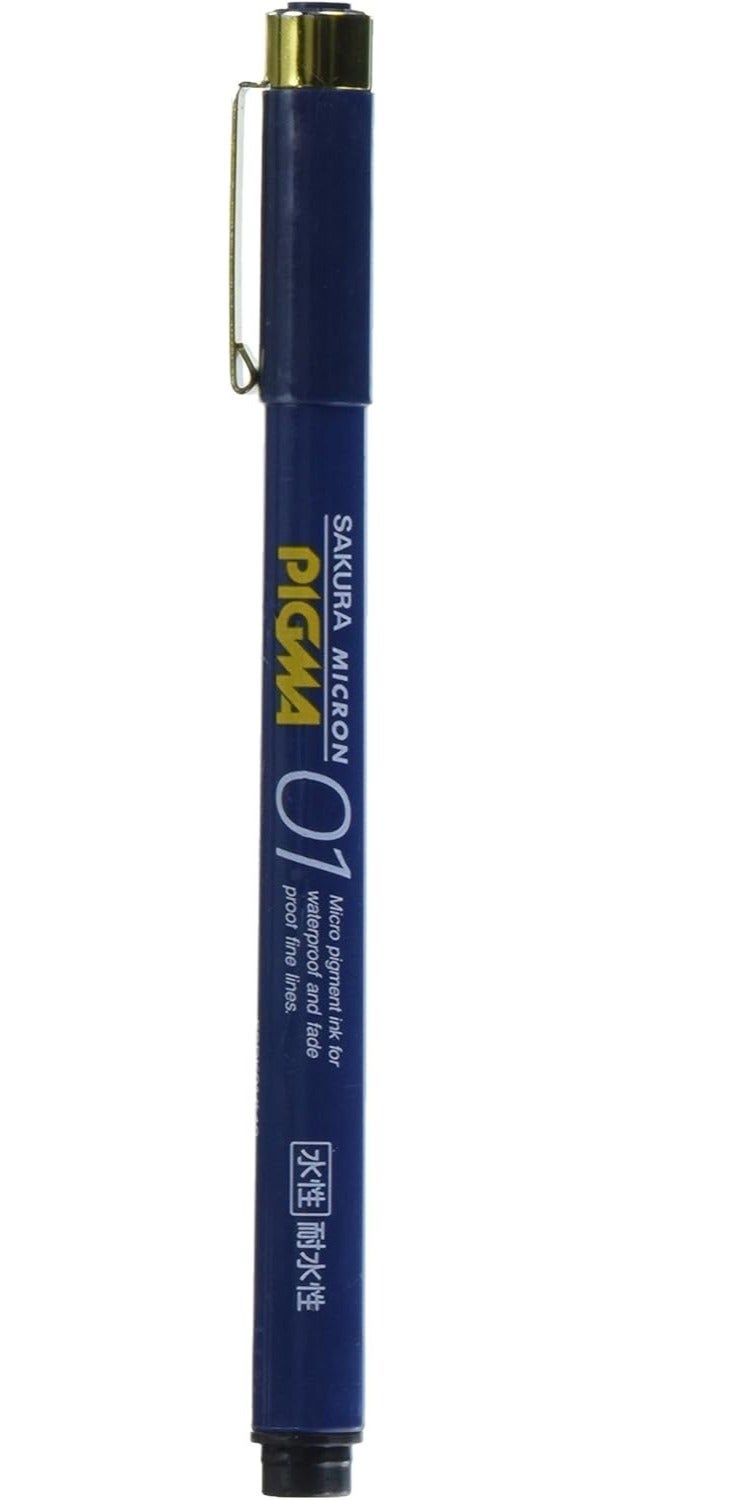 SAKURA Pigma Fineliner Pen ESDK01#49, 0.1 mm, Black, Pigment Ink, 1 pen for illustration - Image 1