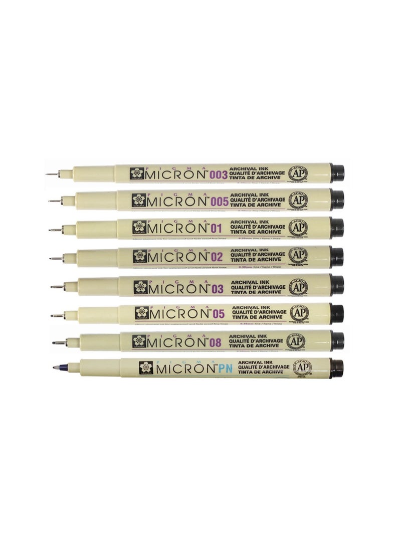 SAKURA Pigma Fineliner Pen ESDK01#49, 0.1 mm, Black, Pigment Ink, 1 pen for illustration - Image 4