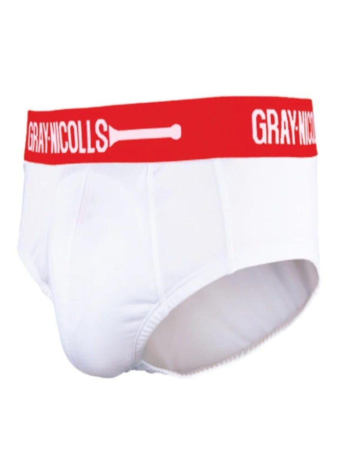 Gray-Nicolls Athletic Cricket Supporter Brief White Small Size