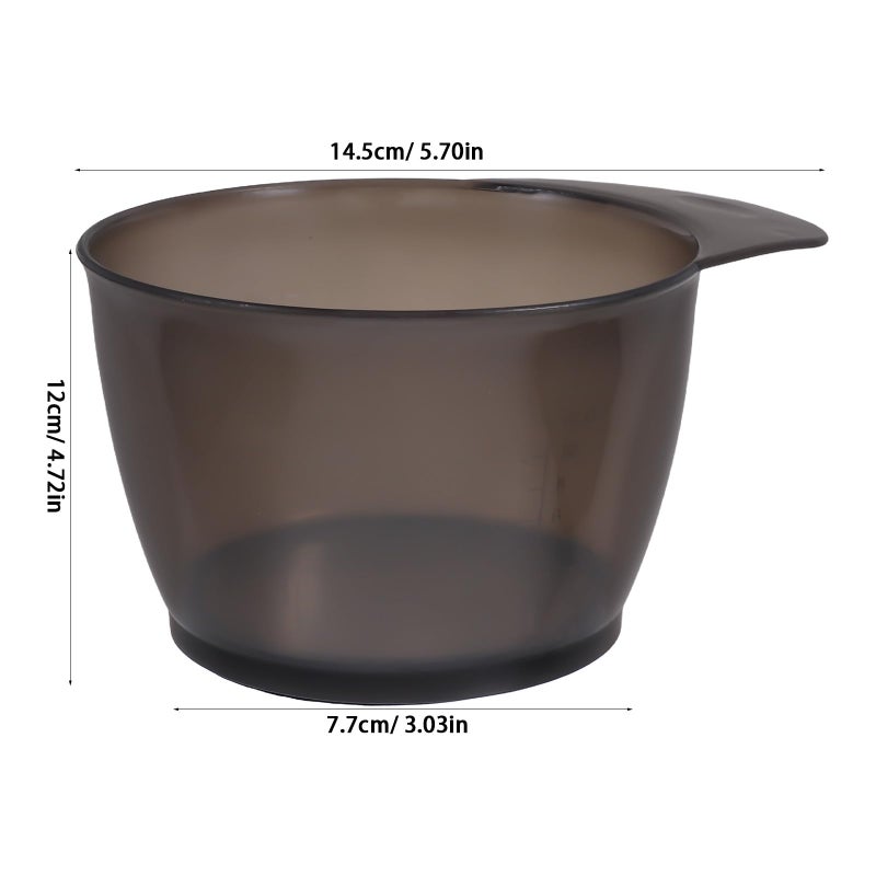 6Pcs Stackable Plastic Mixing Bowls for Hair Dye Coloring at Home and Salon - Image 3