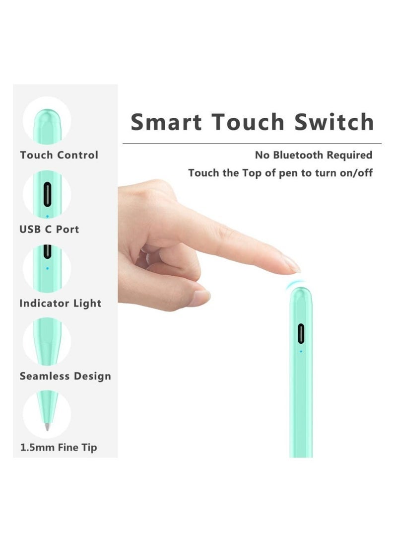 Captaintech Pen for iPad with Palm Rejection, Active Pencil Compatible with (2018-2022) iPad Pro 11 & 12.9 inch, iPad 9th/8th/7th/6th Gen, iPad Air 5th/4th/3rd Gen,iPad Mini 6th/5th Gen - Image 4